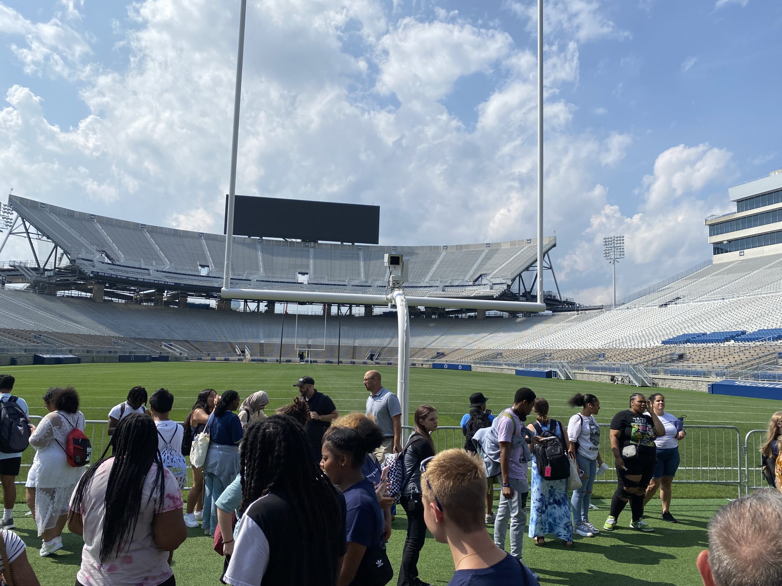 Learners inside Beaver Stadium