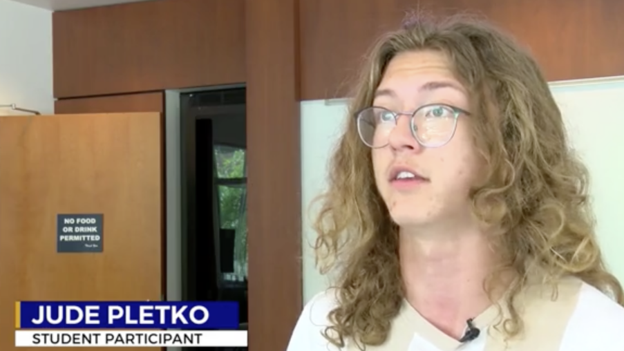 Jude talking head for WTAJ News