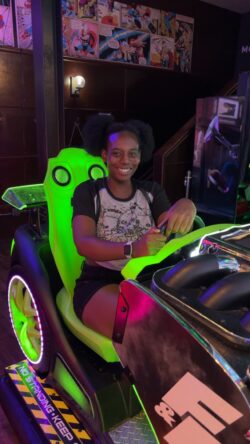 Chiara on ride