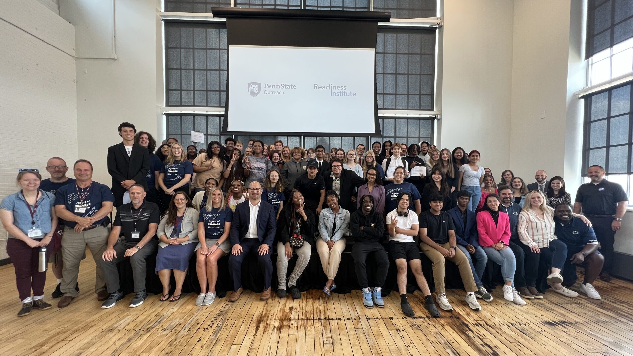 The 2023 Summer Program group at the Energy Innovation Center