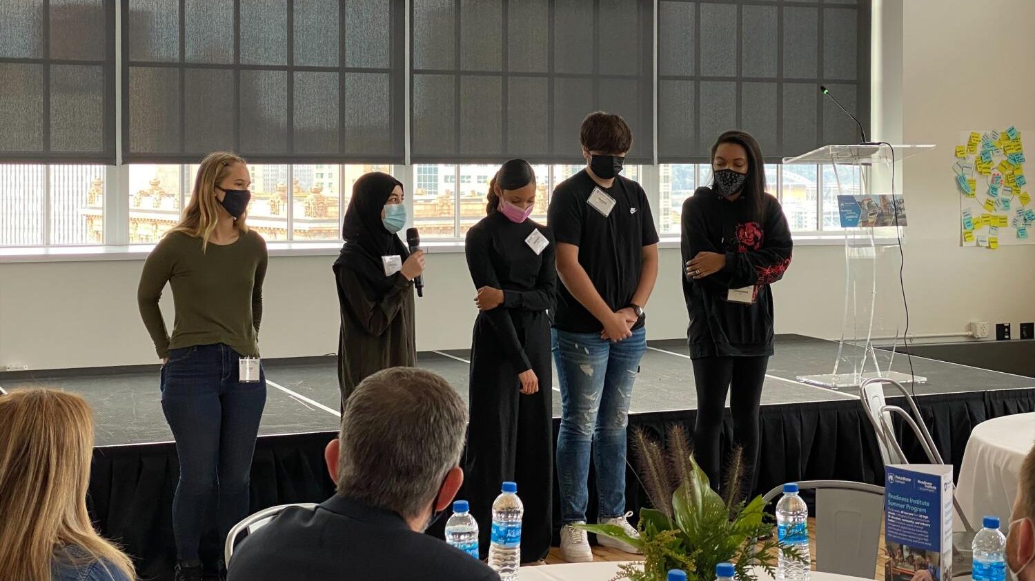 Readiness Institute Summer Program learners sharing their experiences with guests of the inaugural RI Summit on October 28, 2021.