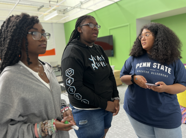 Summer Program learners take part in a group discussion.