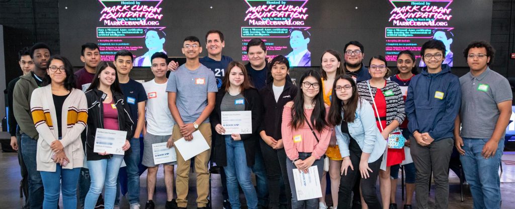 Students from the Mark Cuban Foundation AI Bootcamp