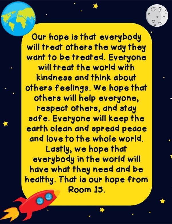 A message of hope from Ben Franklin Elementary School